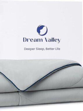 Dream Valley Outlast Cooling Comforter 90x90 Full/Queen, Cool Grey
